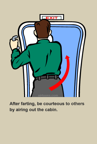 If you open the door mid-flight, your ass is outta here.