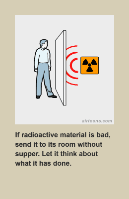 Staring at the wall can cause radioactive harm to your person.