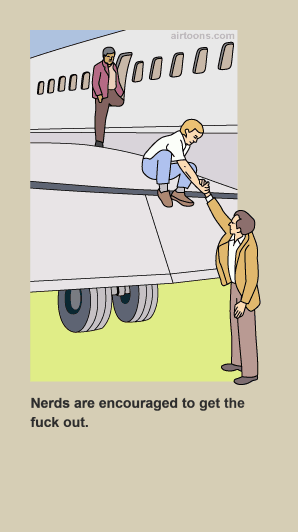 Use the nerd exit.